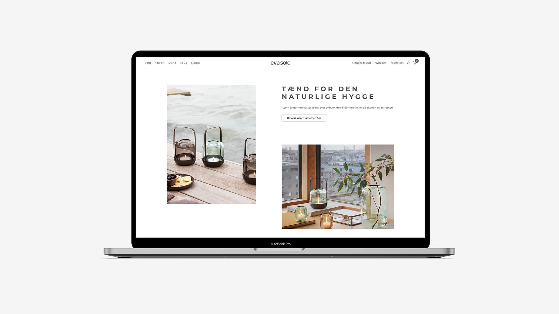 Eksempel på branded commerce-løsning for Eva Solo