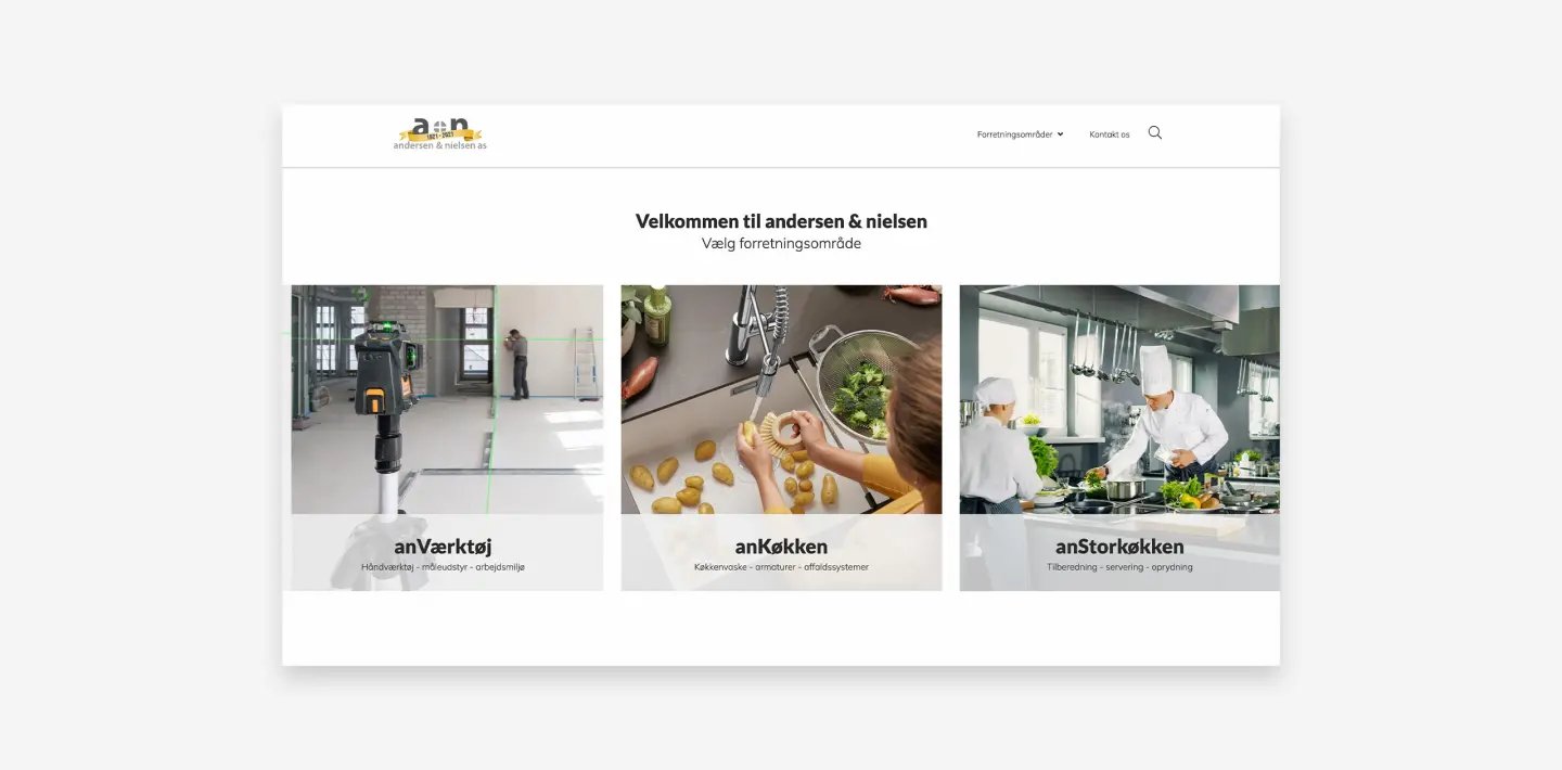 andersen & nielsen fik nyt website i Dynamicweb CMS med integration til PIM-system