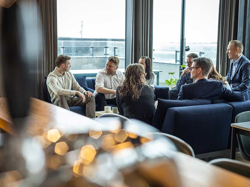 Et teammøde om dokumenthåndtering og sagsstyring